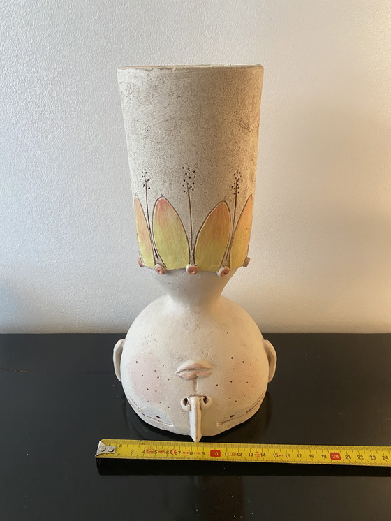 Image 1 of Scultura vegetale artigianale vintage ingenua