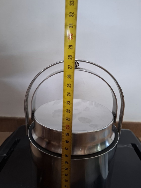 Ice bucket, Carlo Mazzeri and Anselmo Vitale in 1971 for Alfra Alessi, Glass & Decanter, Metal, Plastic (photo 5 of 9)