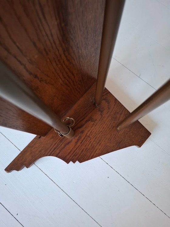 Image 1 of Vintage oak coat rack