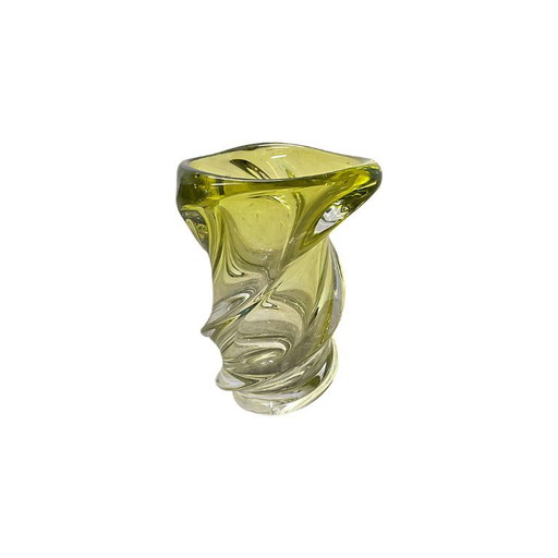 Vase Mid-Century Val St. Lambert de Conque, années 50/60