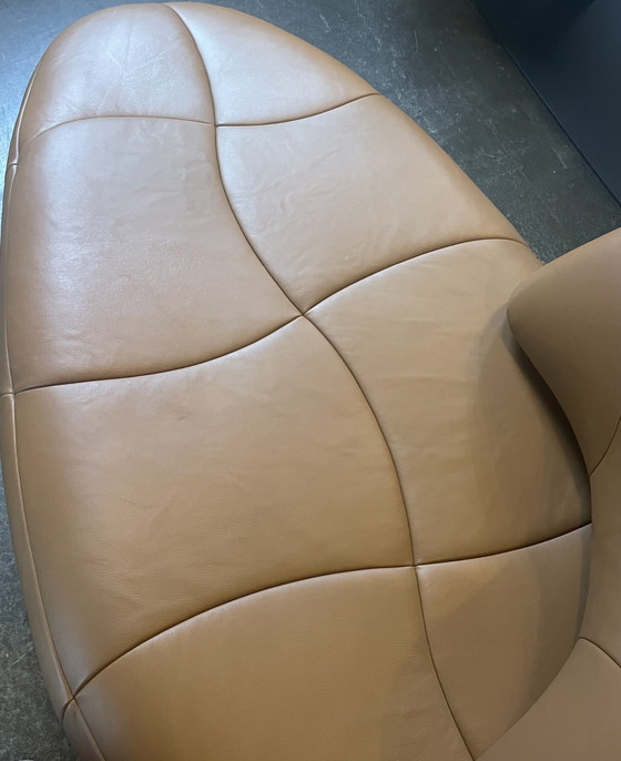 Image 1 of Poltrona/chaise longue Leolux Kikko in pelle Noli