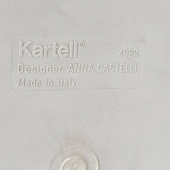 Image 1 of White Laundry Bin by Anna Castelli for Kartell, 1970s