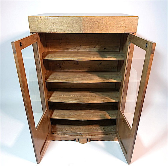 Image 1 of Boekenkast Art Deco Amsterdamse School kast