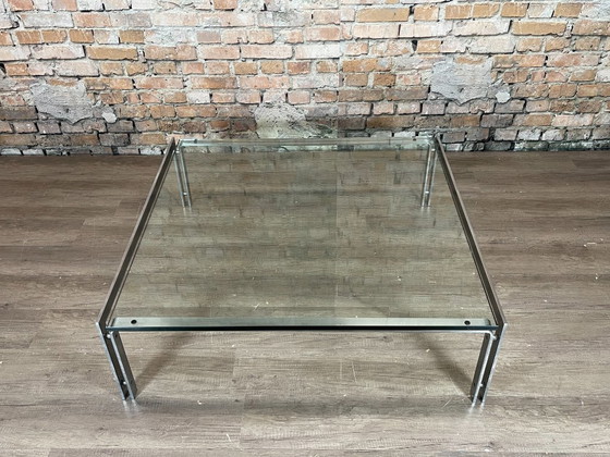 Metaform M-1 - verre | Metaform Design, Tables basses, Métal, Argenté, Minimalisme (photo 7 sur 7)