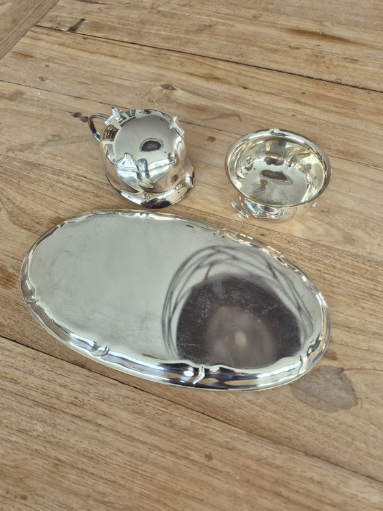 Sahneset – Tafelgeschirr, Metall, Silber (photo 6 of 6)