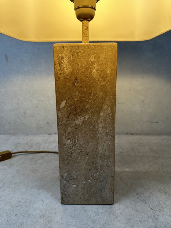 Image 1 of Vintage travertin tafellamp