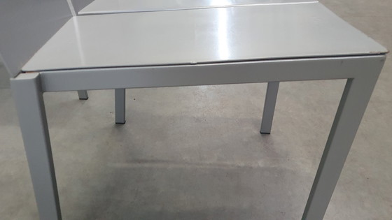 Image 1 of 6x Frans van Praet vintage stoelen belgo chrom 2000s minimalistisch design