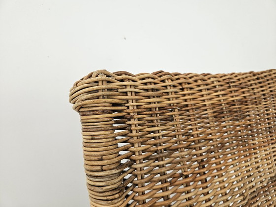 Rattan Chaise longue, Ikea, Korbgeflecht, Braun, Organic Modern (Foto 9 von 10)