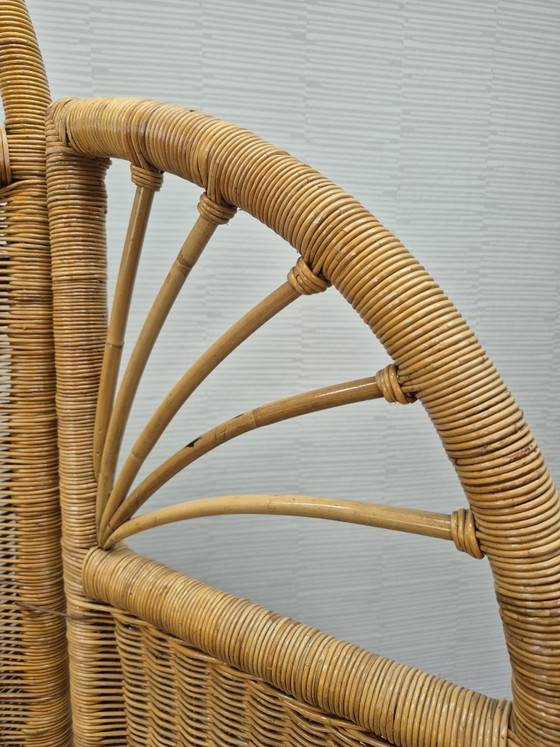 Vintage rattan with bamboo room screen/room divider. – Wicker (photo 7 of 11)