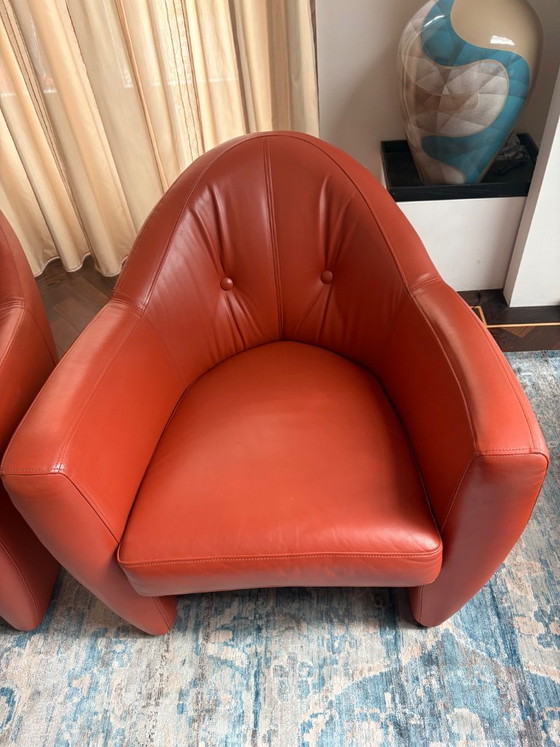 Deux fauteuils Leolux Carabas – Leather (photo 3 of 9)