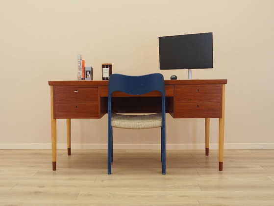 Image 1 of Scrivania in teak, design danese, anni '70, prodotta in Danimarca