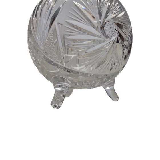 Image 1 of Cut crystal convex vase, 2nd half 20th century