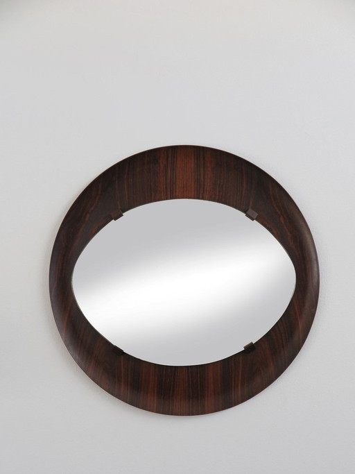 Mirror with wooden frame, Italy, 1960s