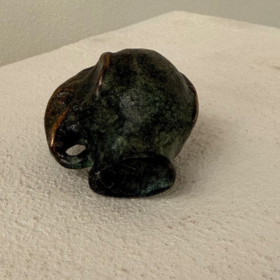 Image 1 of Bronzen sculptuur olifant