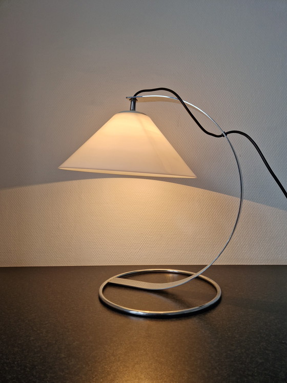 Image 1 of Vintage Raak table lamp design chrome tropic dresser lamp