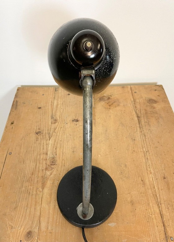 Image 1 of Schwarze Industrietischlampe, 1950er Jahre