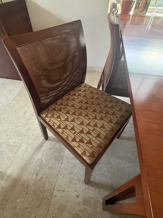 Image 1 of Mesa de comedor extensible Schuitema de madera de cerezo