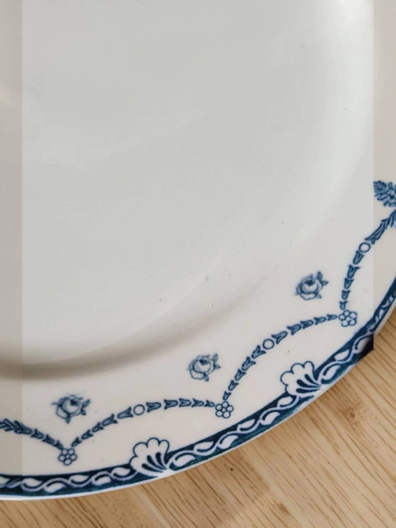 Plato redondo semihondo de loza inglesa "Cheltenham" — F. Winkle & Co. – Porcelain, Art Nouveau (photo 3 of 6)