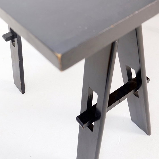 Image 1 of Holztisch von De Pas, D'Urbino, Lomazzi, hergestellt von Acerbis, 1960er Jahre, Italien