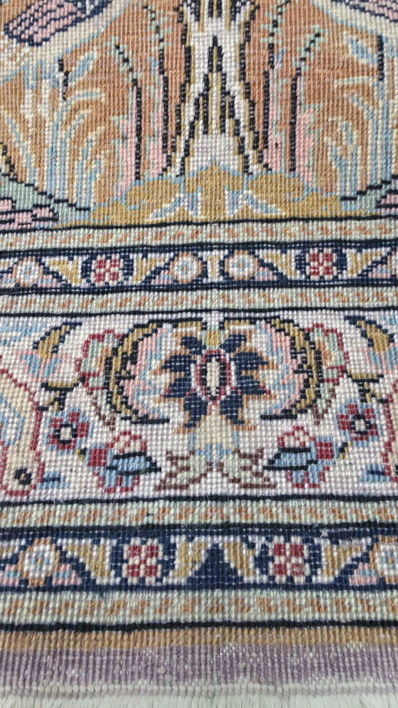 Image 1 of Handgeknoopt oriental zijde Kayseri tapijt Paradise 89x140cm