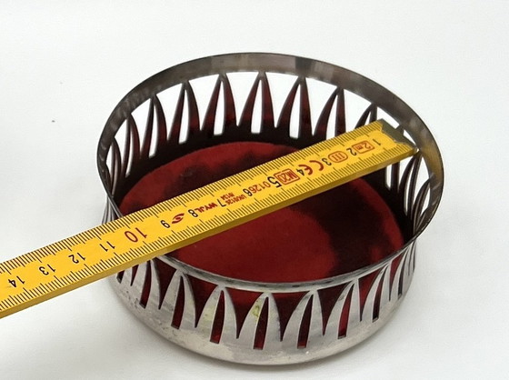 Image 1 of Mid-Century Tisch-Set – Kerzenleuchter, Servierschale & Flaschenhalter