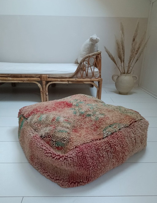 Boujaad Poef Bereber zitkussen scheerwol