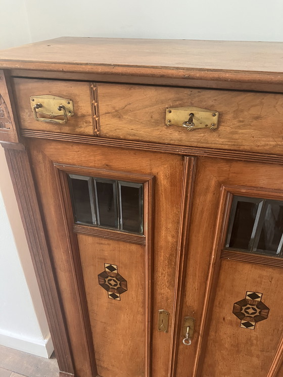 Image 1 of Antieke art deco wandkast / antique art deco wall cabinet