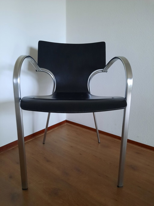 2x Vintage Kens “Jim” design stoelen door Wim Marseille