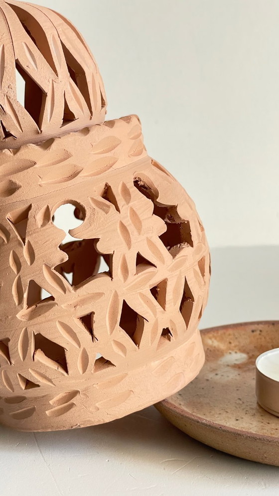 Image 1 of Handmade Terracotta Tealight Candle Holder