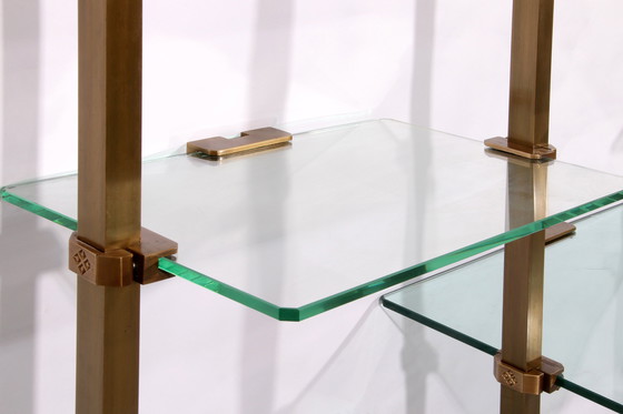 Image 1 of Peter Ghyczy, mobiletto da parete in ottone molto raro, modello R16, 1970