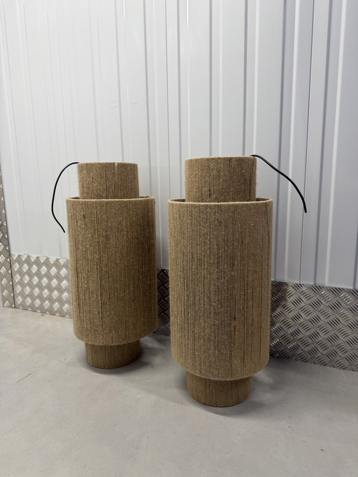 Rieten hanglampen rotan 