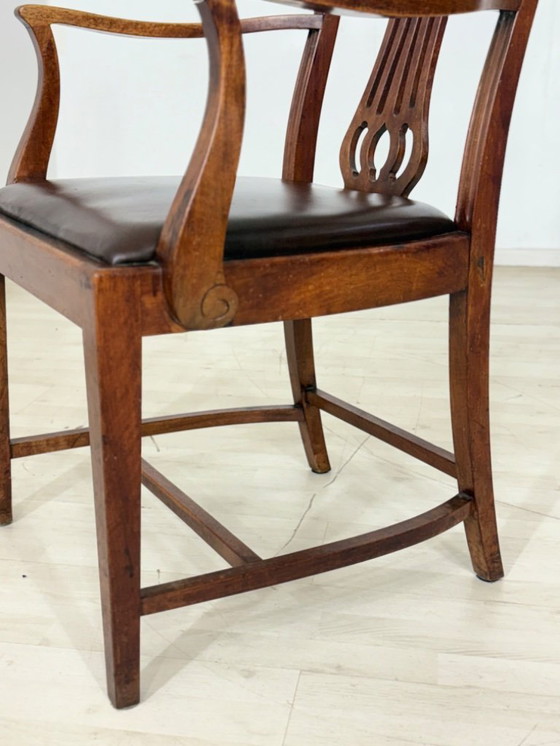 Image 1 of Art Nouveau desk chair, armchair, antique chair circa 1920