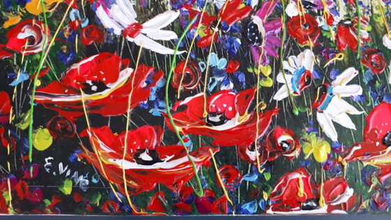Evelina Vine - Blossoms in Bloom - Artist Painting – Paintings & Drawings, Canvas (photo 8 of 9)