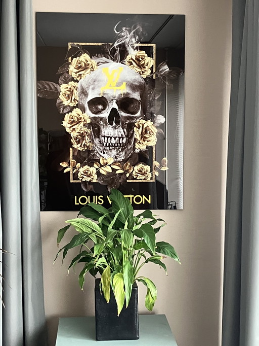 Œuvre d'art sur verre