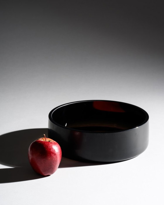 Image 1 of Bol en verre de studio inspiré de l'Op-Art Glasfachschule Zwiesel Hans Wudy Allemagne 2012