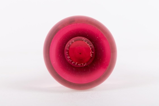 Image 1 of Glass vase by Paul Kedelv for Flygsfors, Sweden 1950’s