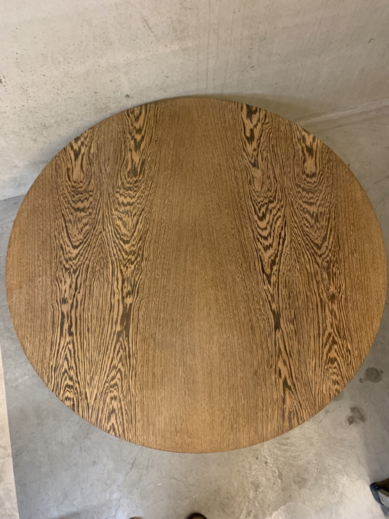 Image 1 of Table basse ronde scandinave vintage.