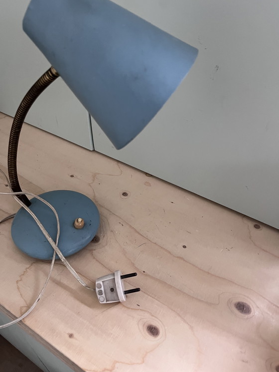 Image 1 of Hala metal blue table lamp