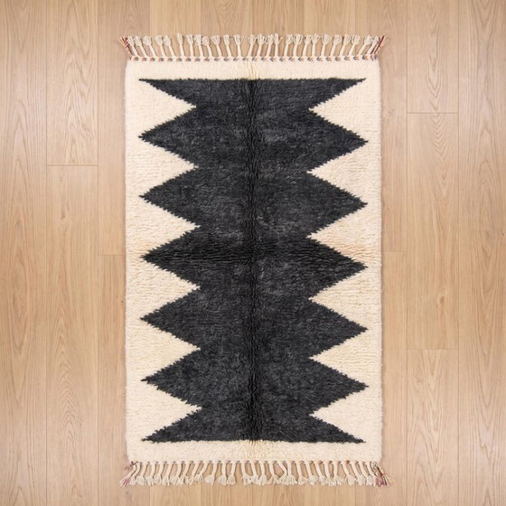 Azilal Handgefertigter Wollteppich 100/250 cm – Teppiche & Läufer, Wool (photo 5 of 7)