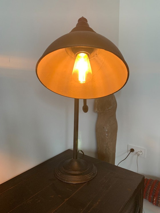 Image 1 of 2x Lampe de bureau vintage noire