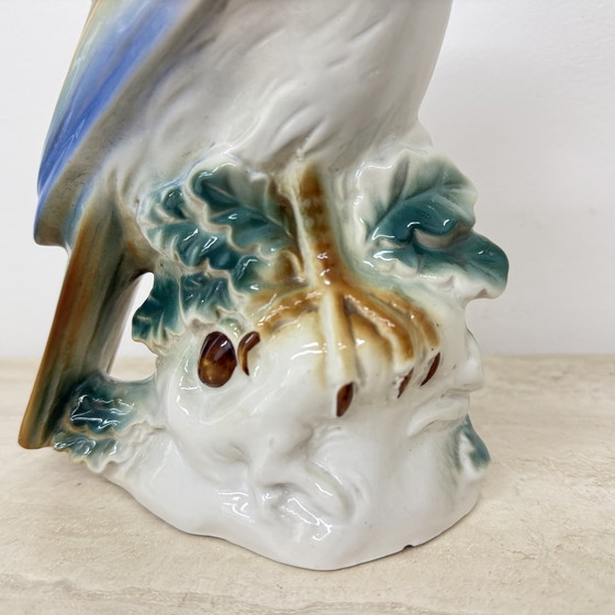Image 1 of Vintage porcelain Parfume lamp bird , 1950s