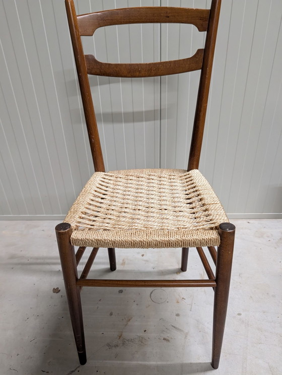 2 vintage kitchen chairs – Dining chairs, Textile, Wood (photo 13 of 15)
