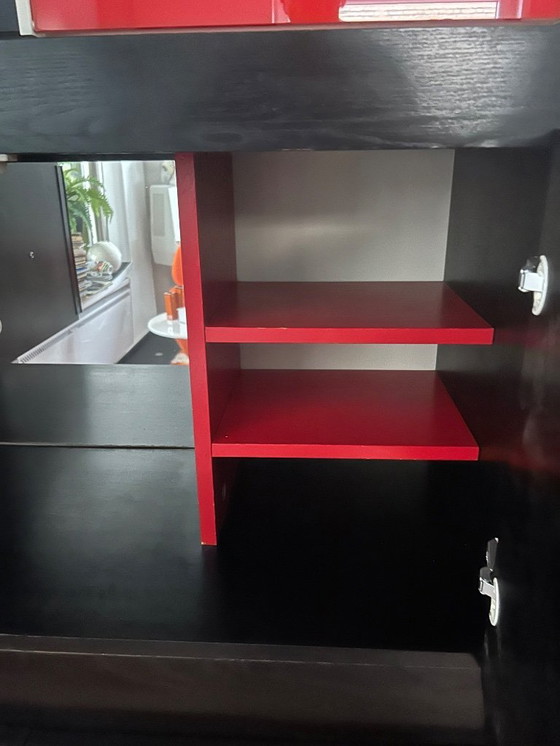 Image 1 of Alter schwarzer De Coene Wandschrank