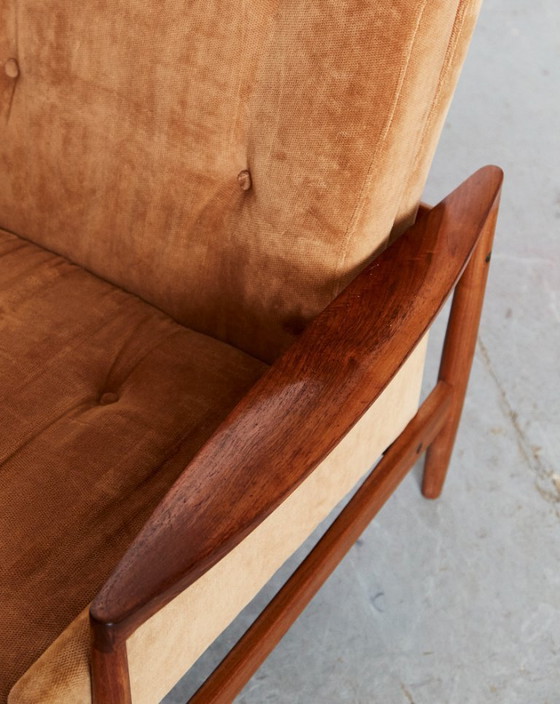 Image 1 of Ib Kofod Larsen "Djursholm" stoel voor Olof Perssons Fåtöljindustri (OPE)