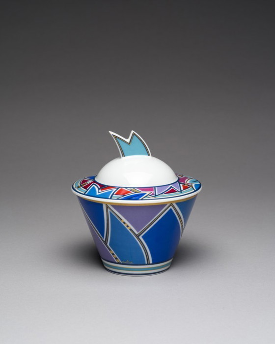 Image 1 of Rosenthal - Solveig Samhaber - Box - Künstler-Sammeldosen "Artist Collection Boxes" series Porcelain Post-modern Memphis-Era