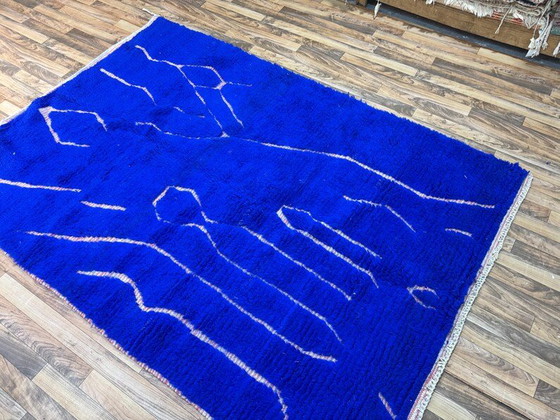 Magnifico Tappeto Blu in Lana 170/250cm – Tappeti, Wool (photo 3 of 10)