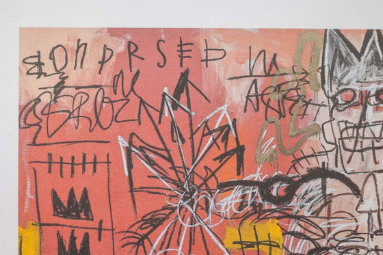 Image 1 of Jean-Michel Basquiat. Serigrafia numerata a colori. 1990 circa.
