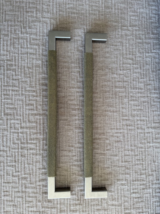 Joseph Giles Marshal trekhendel – roestvrij staal en galuchat – nieuw