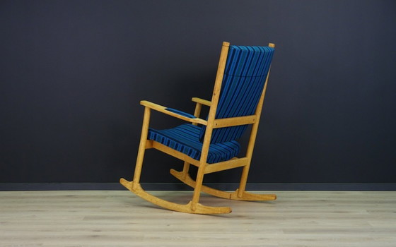 Image 1 of Chaise à bascule en chêne, Design danois, 1970S, Designer : Kurt Østervig, Fabricant : Slagelse