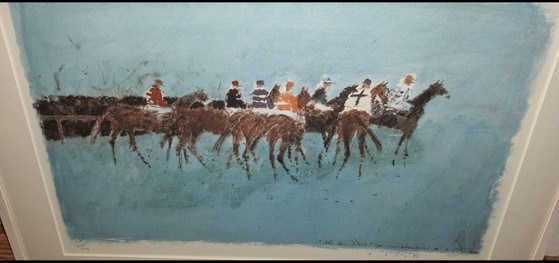 Litografia Hermann -Alfred Sigg (1924-2023)Von Dem Start (121/400 – Hermann Alfred Sigg, Arte, Vetro, Carta (photo 4 of 12)